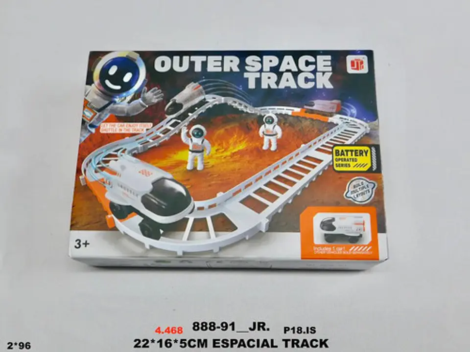 Juguete Pista  Astronauta Nave Carros Niños Galaxia 5