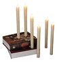 Velas Led Parpadeantes X2 Und 20cm Sin Llama Navidad - Miniatura 2