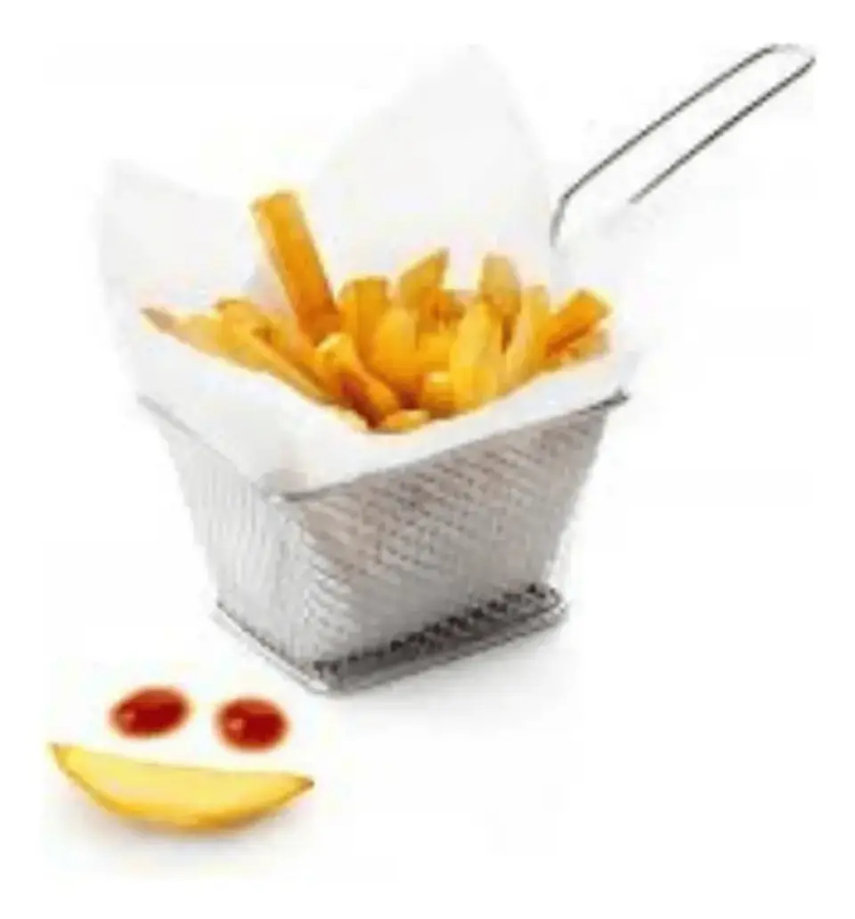 Mini Cesta Papas Fritas Canasta Nuggets Restaurante Cocina 2