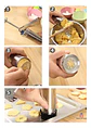 Pistola Para Churros Y Galletas Importeek Con Moldes Y Boquillas Acero Inoxidable Ab - Miniatura 8