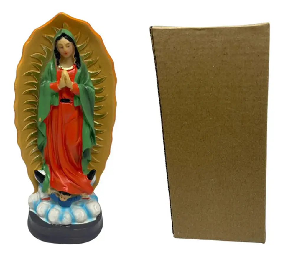 Estatuilla Figura Virgen Rosa Guadalupe Decoración Religioso 2