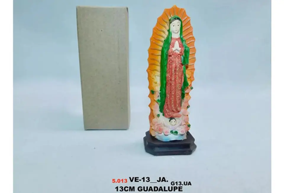 Estatuilla Figura Virgen Rosa Guadalupe Decoración Religioso 4