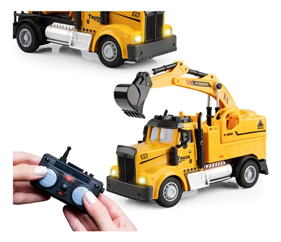 Camion Retroexcavadora Mini Car Control Remoto 1