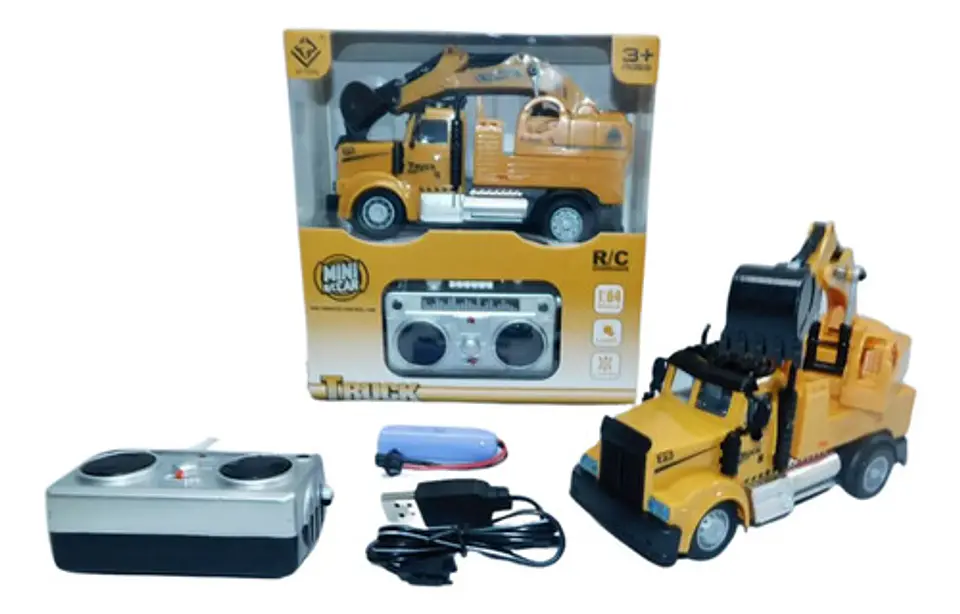 Camion Retroexcavadora Mini Car Control Remoto 2