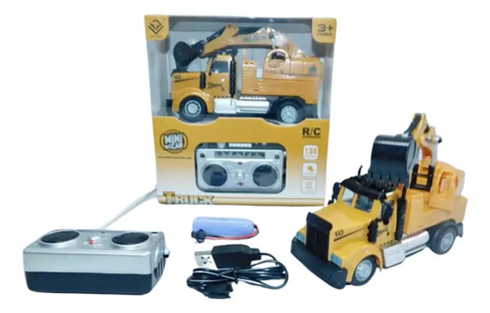 Camion Retroexcavadora Mini Car Control Remoto 3
