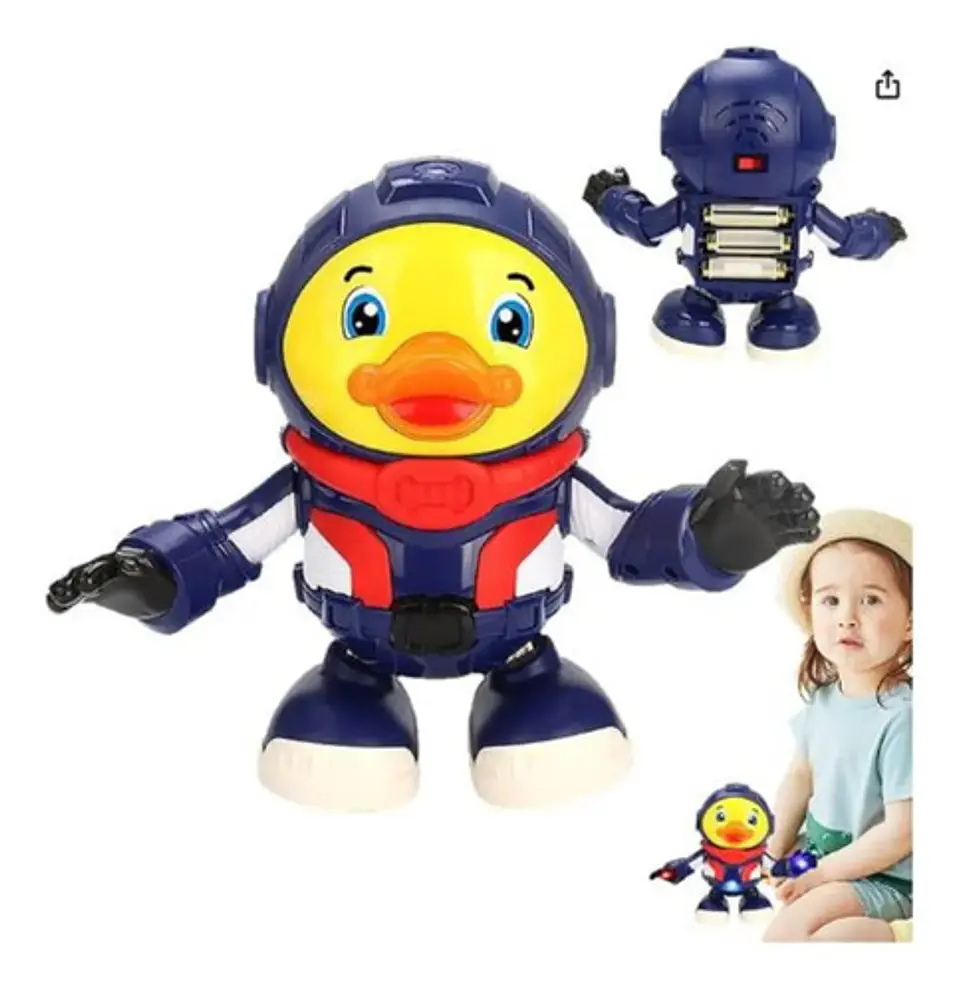 Pato Bailando Juguete Camina Divertido Iluminado Con Música 4