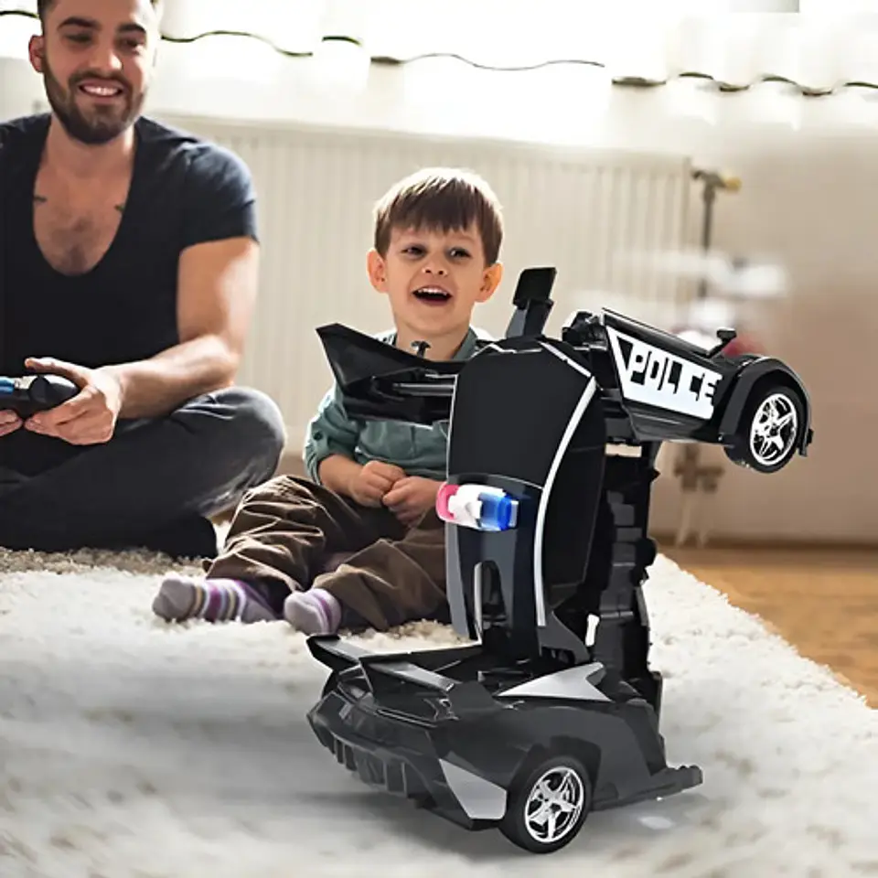 Auto Transformable Control Remoto Yolomark Rc 10km/h 50m Negro 5