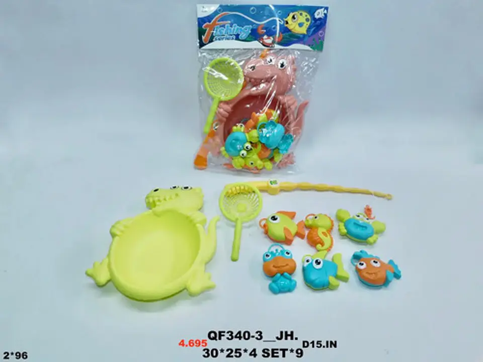 Juego Peces, Animales Marinos Juguete Caña Pescar X9 Figuras 2