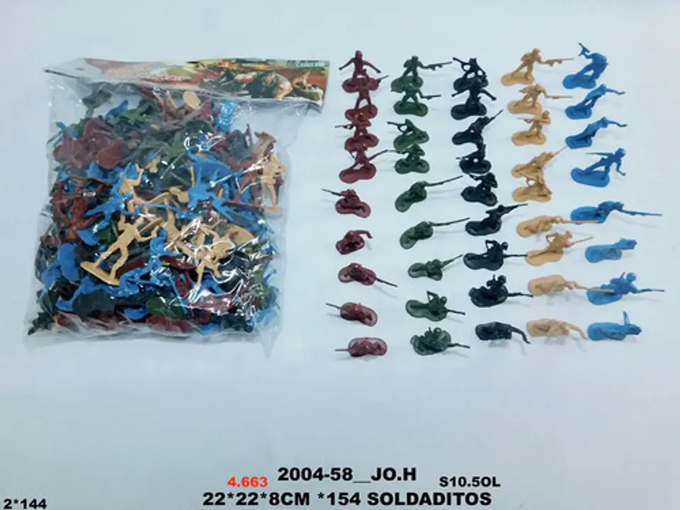 Soldados Militares 154 Juguete Figuras Acción Juego Niños 2