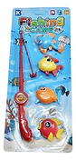 Caña De Pescar Juego Peces Animales Marinos Juguete Set X5 - Miniatura 1