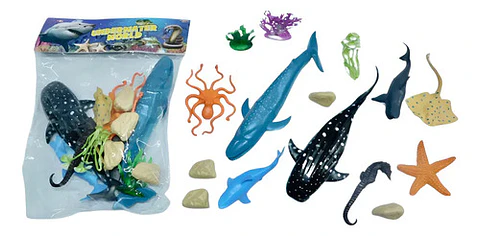 Juguetes Colección Animales Marinos Tortuga Estrella Caballo