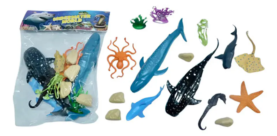 Juguetes Colección Animales Marinos Tortuga Estrella Caballo 1
