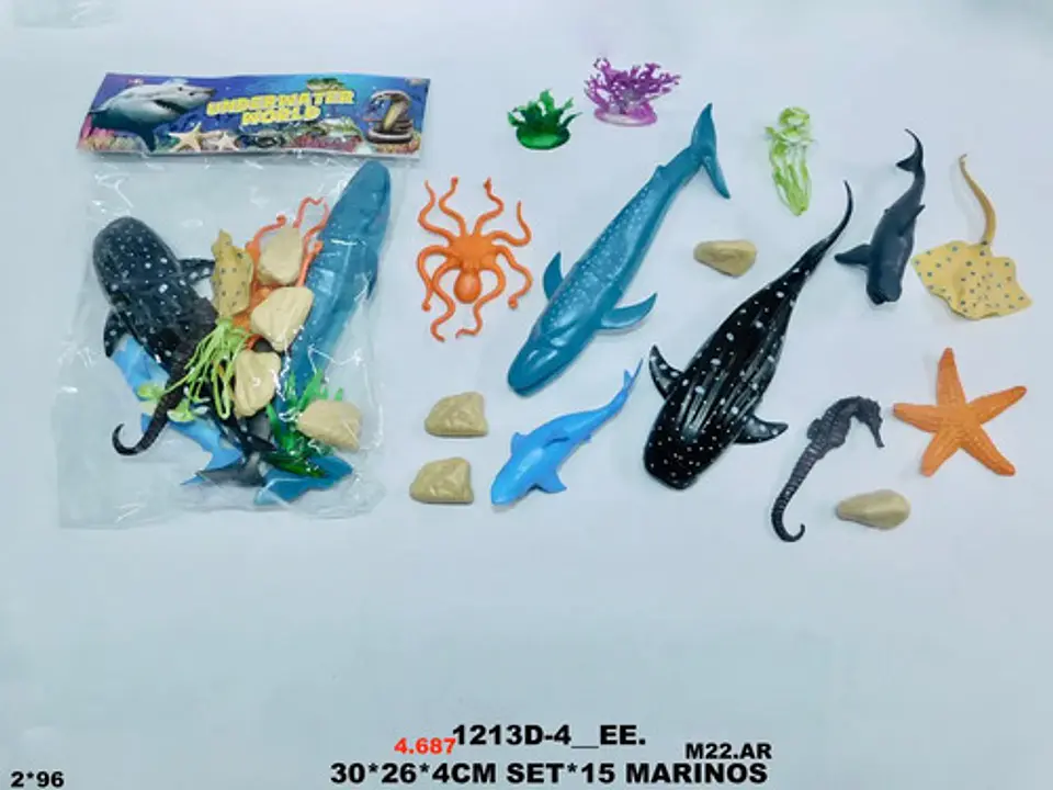 Juguetes Colección Animales Marinos Tortuga Estrella Caballo 2