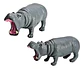 Juguetes Granja Animalitos Hipopótamo Pesebre - Miniatura 1