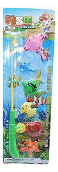 Caña Pescar Juego Peces Mar  Animales Marinos Juguete Set X7 - Miniatura 1
