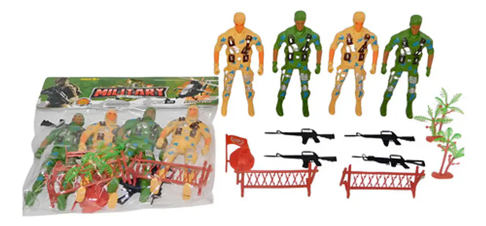 Soldados Militares 4 Juguete Figuras Acción Juego Niños 1