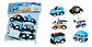 Juguete Carros Policías Ambulancias X6 Und De Impulso - Miniatura 1