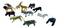 Juguetes Granja Animalitos Selva León Tigre Lobo Pesebre X12 - Miniatura 1