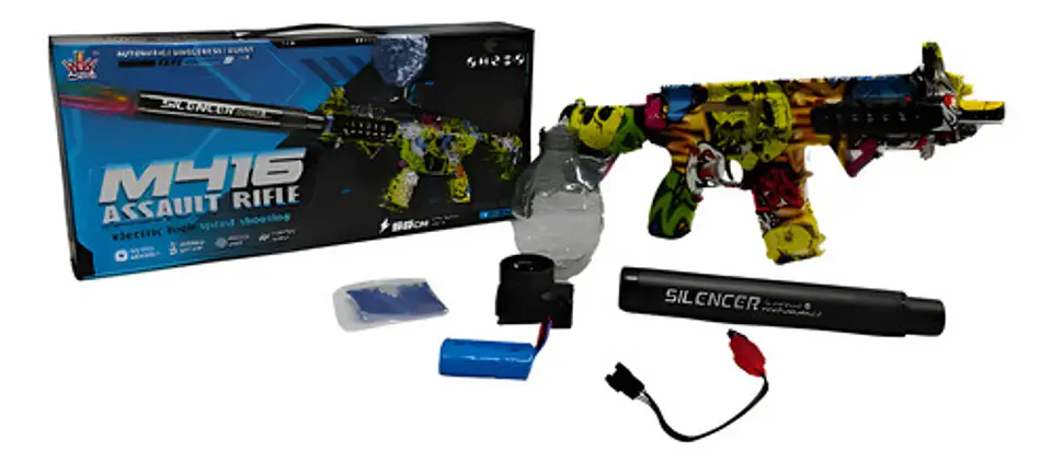 Pistola Lanzador Hidrogel  Rifle Gel Eléctrica Luz Sonido 1