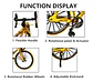 Bicicleta Bikes Escala 1:18 Juguetes Bici Montañ Colección - Miniatura 6