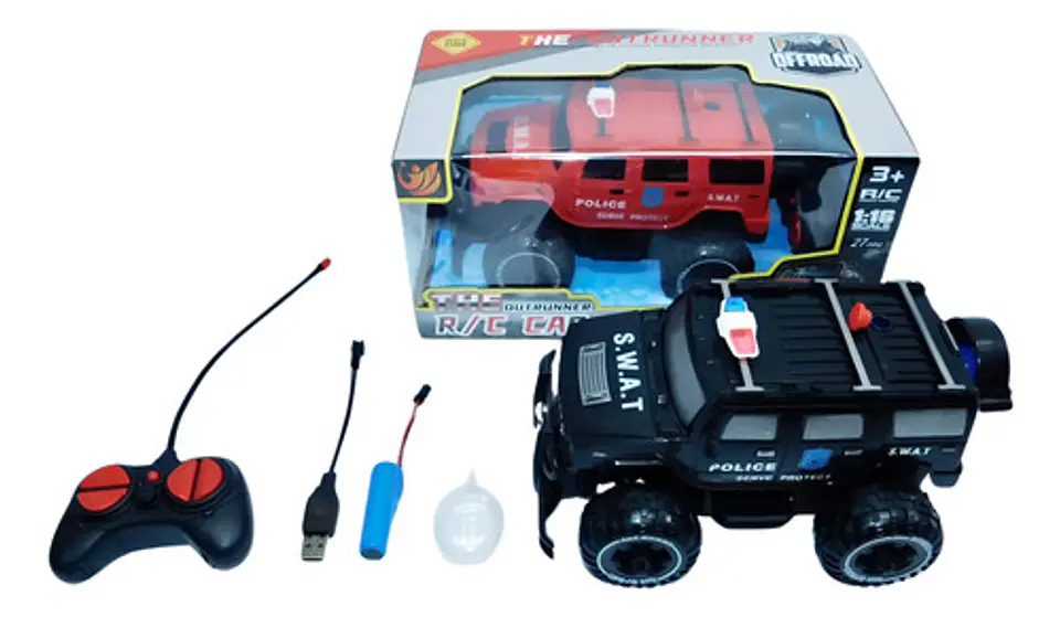 Carro A Control Remoto Camioneta Vota Vapor Luces Hummer Pol 1