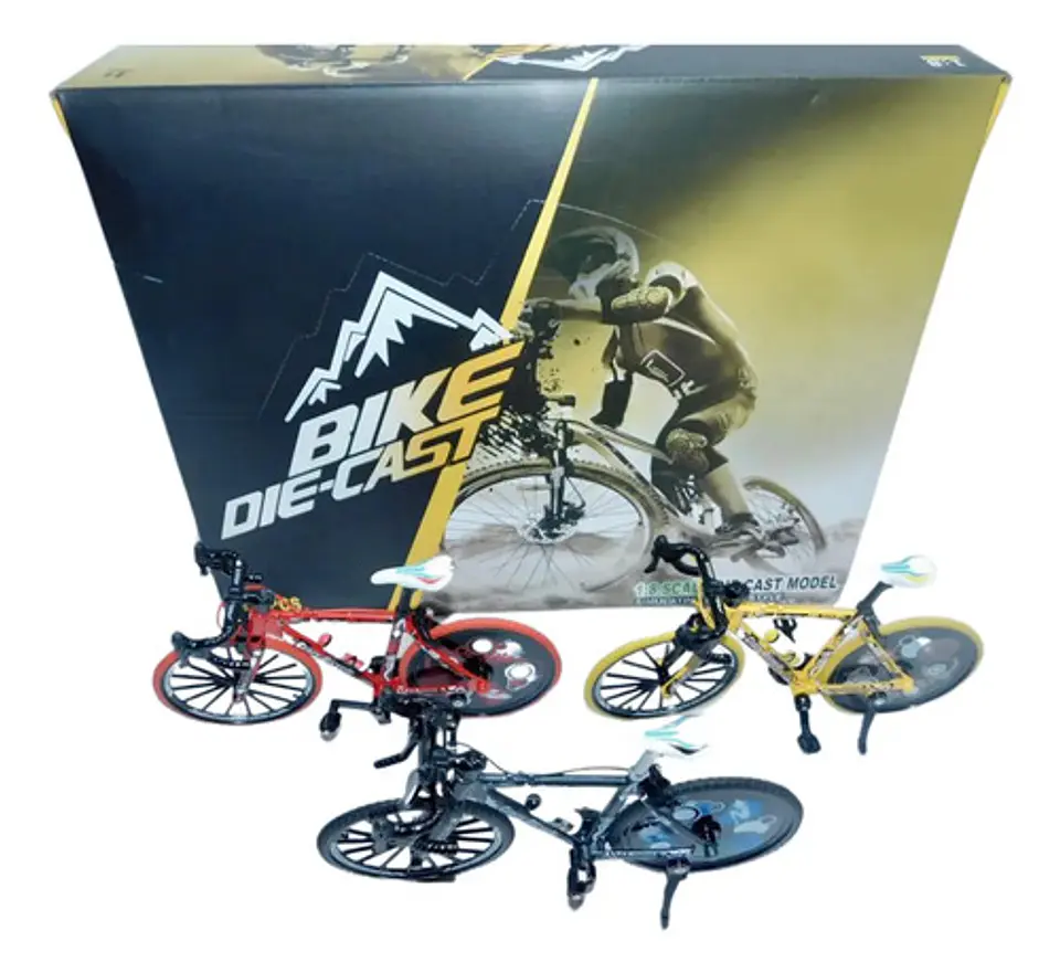 Bicicleta Montaña Diecast Escala 1:8 Colección Juguete Bmx 4