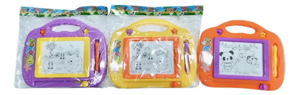 Juego Tablero Mágico Pizarra Maleta Didáctico Juguete 22cm 3