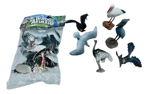 Juguetes Granja Animalitos Aves Cigüeña Pelicano  Pesebre