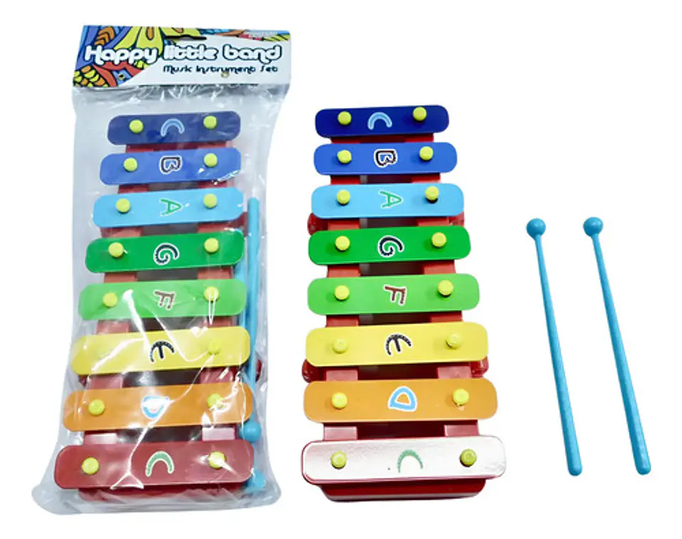 Marimba Xilófono Instrumento Juguete Infantil Musical 20cm 1