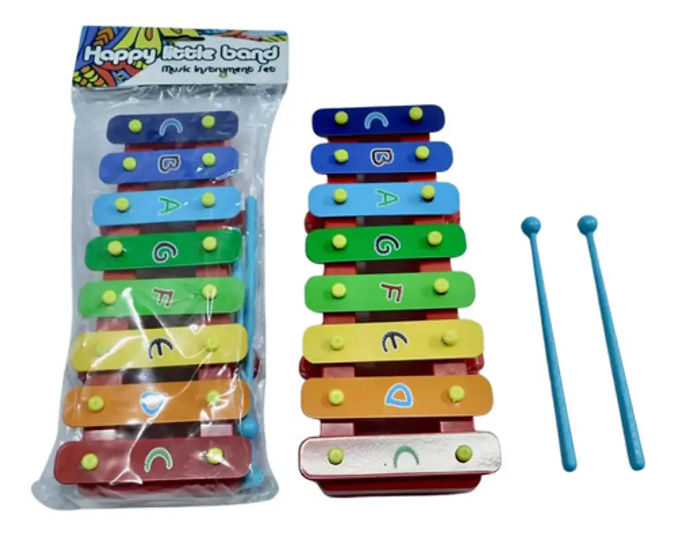 Marimba Xilófono Instrumento Juguete Infantil Musical 20cm 2