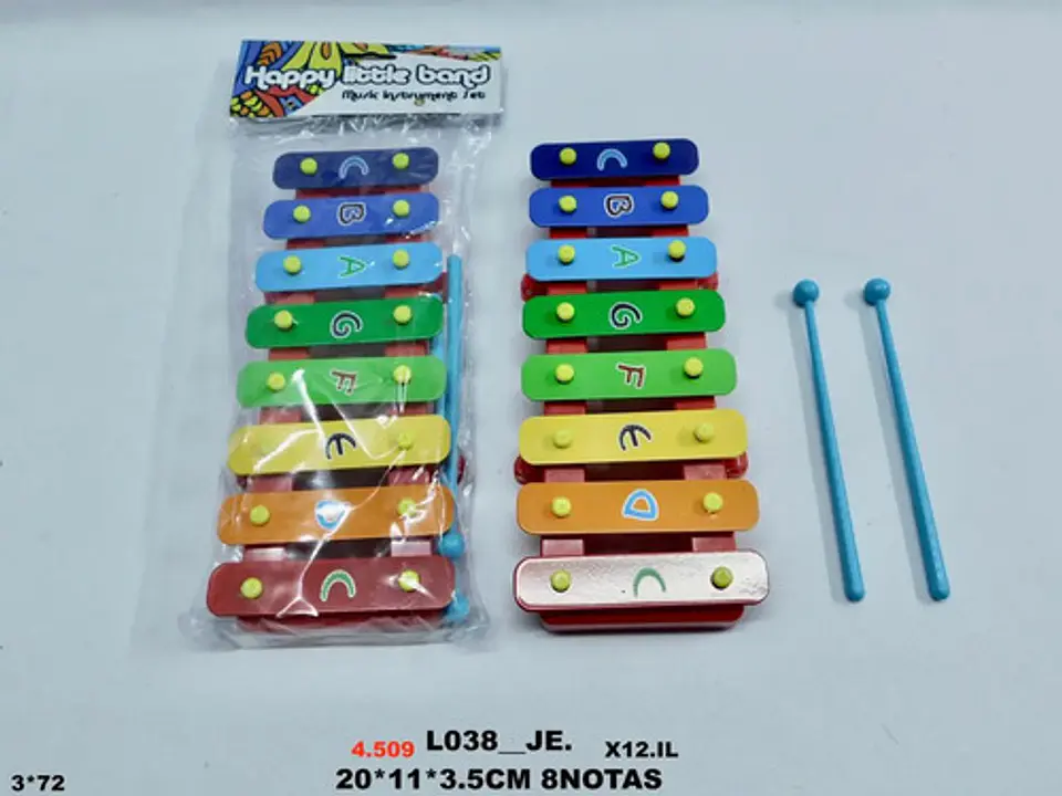 Marimba Xilófono Instrumento Juguete Infantil Musical 20cm 3