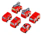 Juguete Carros  Bomberos  X6 Und De Impulso - Miniatura 4