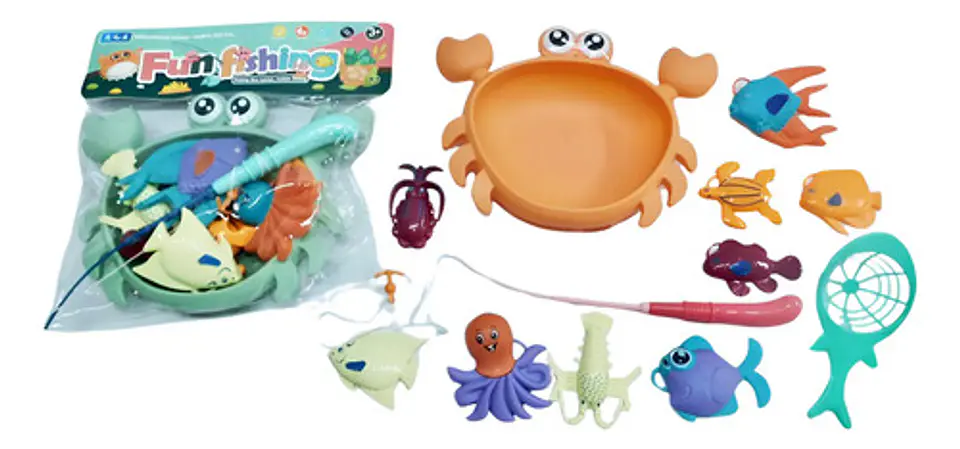 Juego Peces, Animales Marinos Juguete Caña De Pescar 1