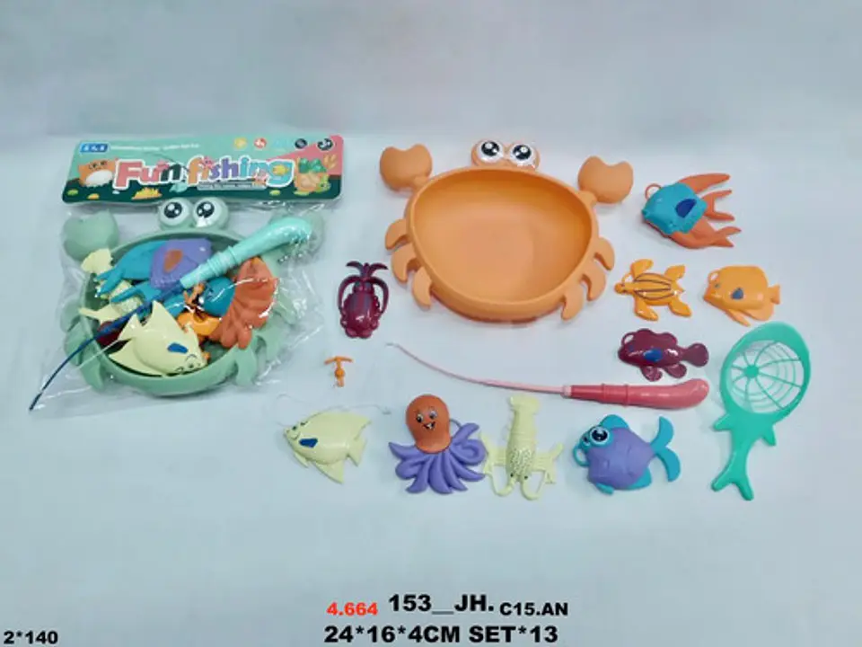 Juego Peces, Animales Marinos Juguete Caña De Pescar 3