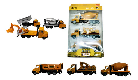 Construcción Carros Volqueta Camión Juguete Niños Metálicos