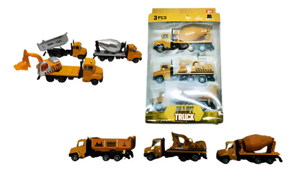 Construcción Carros Volqueta Camión Juguete Niños Metálicos 1