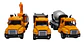 Construcción Carros Volqueta Camión Juguete Niños Metálicos - Miniatura 4