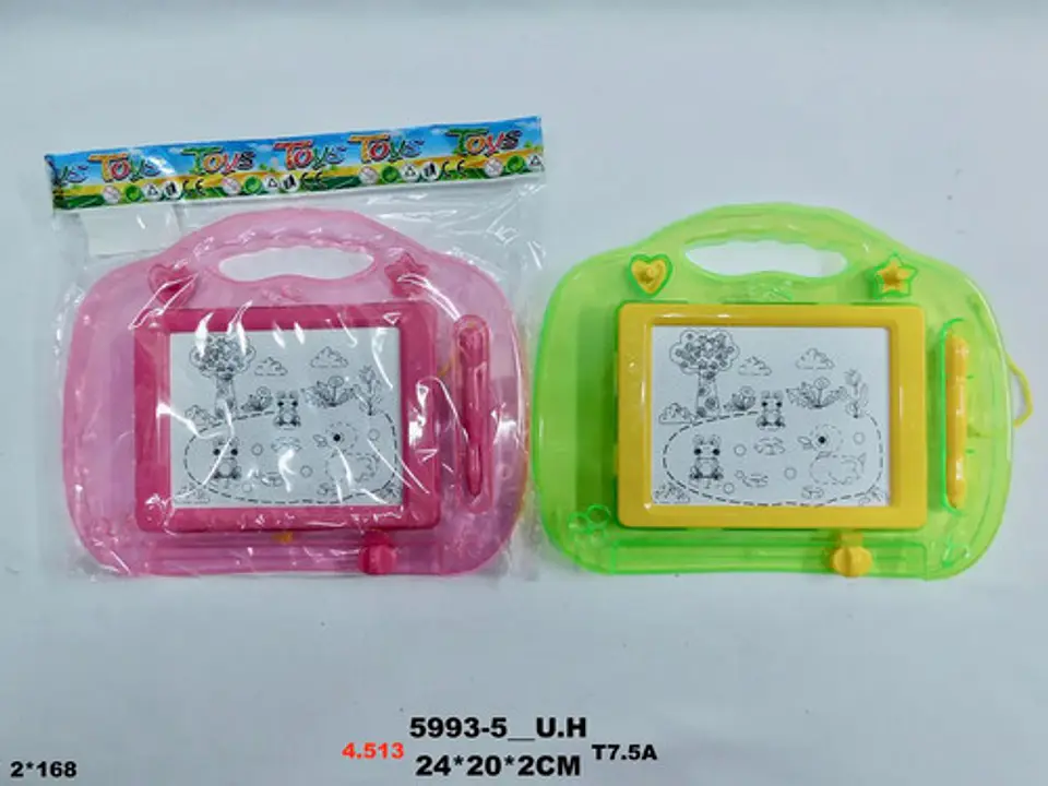 Juego Tablero Mágico Pizarra Maleta Didáctico Juguete 24cm 3