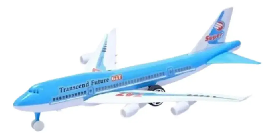 Avión Juguete Vehículo Fricción Airbus Movimiento Juego 2