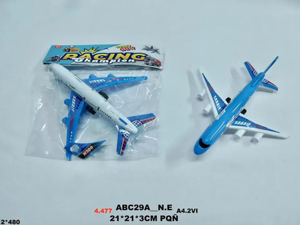Avión Juguete Vehículo Fricción Airbus Movimiento Juego 4