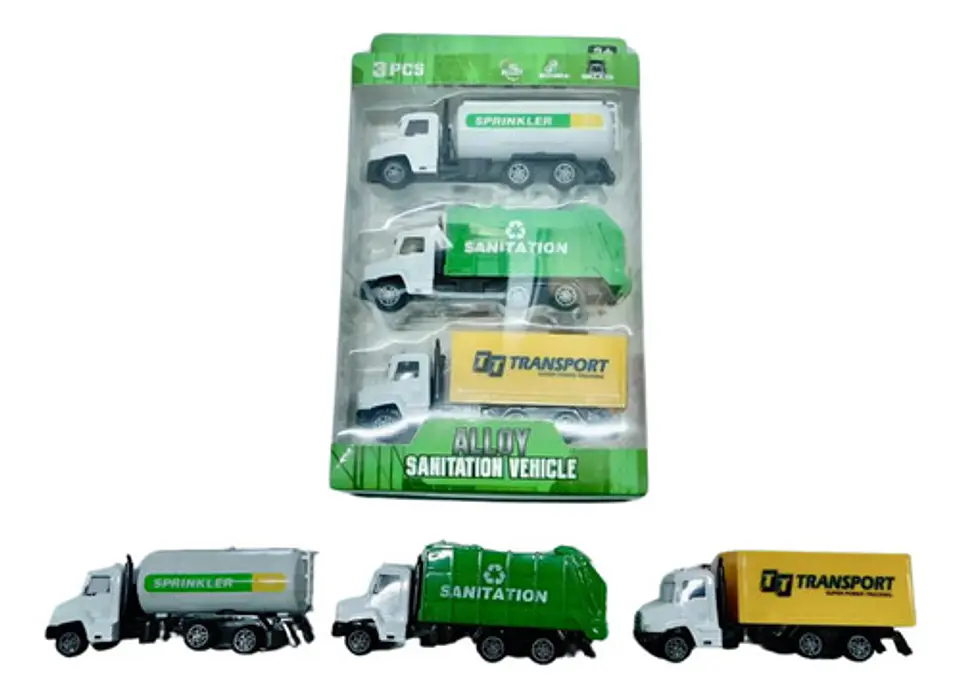 Camión Basura Recolector Tanque Metal  Niños Juguete X3und 2