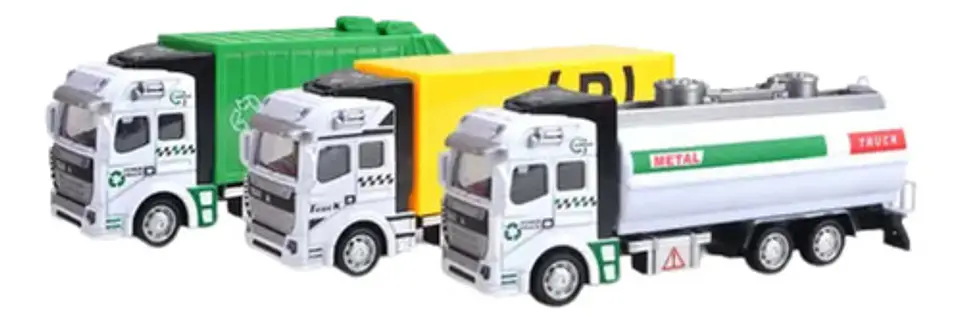 Camión Basura Recolector Tanque Metal  Niños Juguete X3und 3