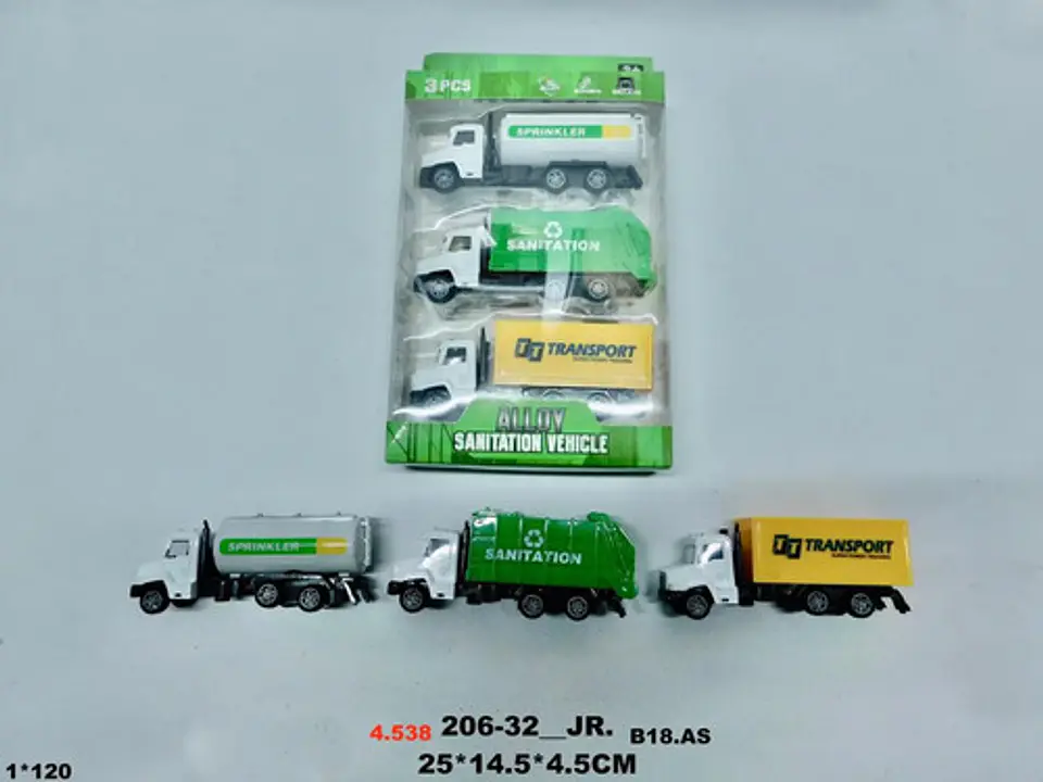 Camión Basura Recolector Tanque Metal  Niños Juguete X3und 6