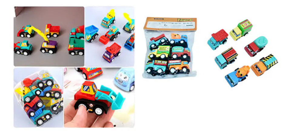 Juguete Carros Construcción  Rescate City  X6 Und De Impulso 1