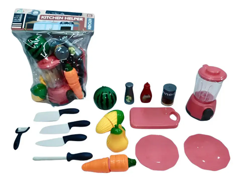 Frutas Juguete Juego Cocina Chef Losa Verduras Licuadora 1