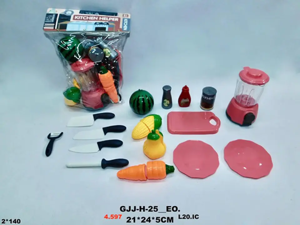 Frutas Juguete Juego Cocina Chef Losa Verduras Licuadora 2