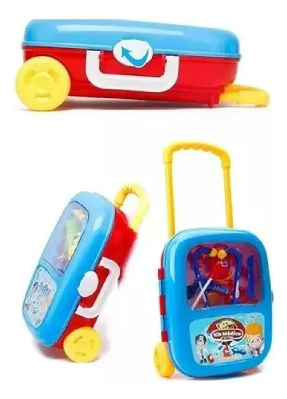 Botiquín Médico, Maleta Con Rueda  Juguete Doctor Niños 3