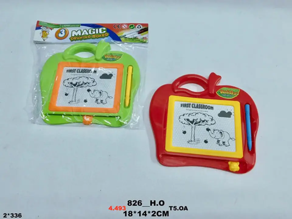 Juego Tablero Mágico Pizarra Manzana Didáctico Juguete 3