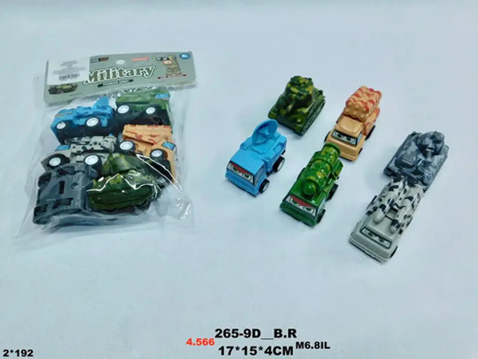 Carros Militares Juguetes X6 Und De Impulso Autos 3
