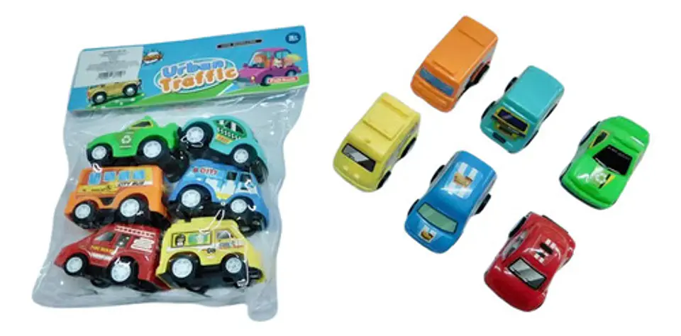 Juguete Carros Rescate Autos City  X6 Und De Impulso 2